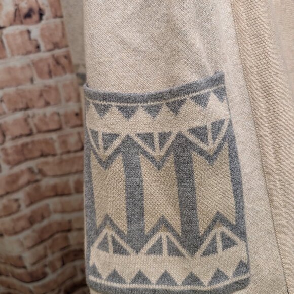 Yet Again Southwestern Open Front Cardigan Size Large - Picture 4 of 13